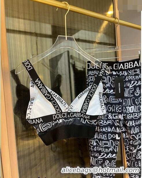 ​Shop Grade Dolce & Gabbana DG Graffi Yoga Activewear Set 0709 Black 2024