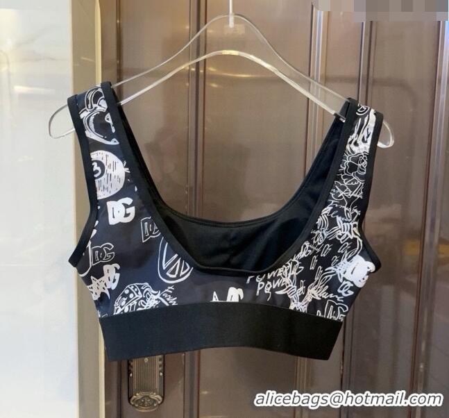 ​Buy Cheap Dolce & Gabbana DG Print Yoga Activewear Set 0709 Black 2024