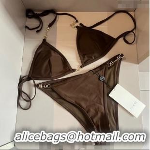 Top Quality Gucci Horsebit Swimwear 0709 Brown 2024