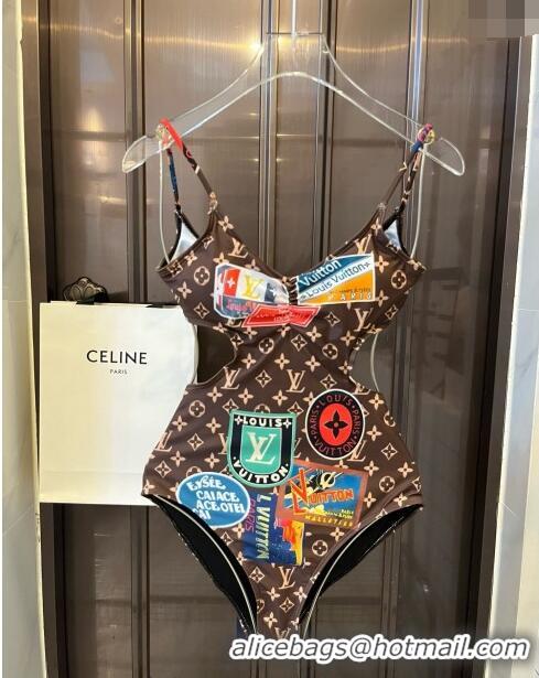 Grade Quality Louis Vuitton Swimwear with Vintage Hotel Labels L09087 2024