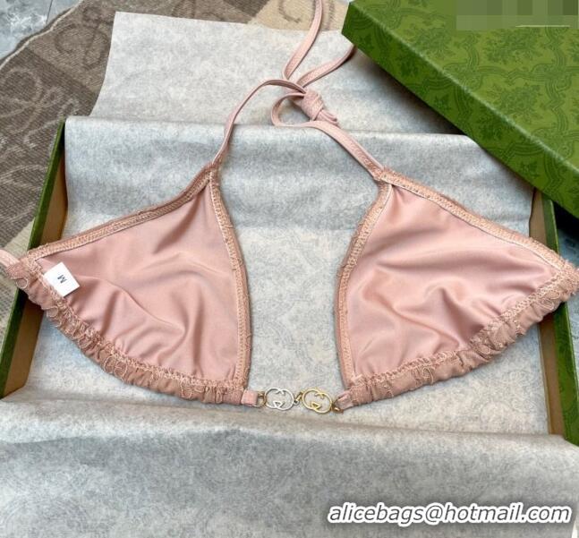 ​Unique Style Gucci GG Mesh Swimwear 0709 Nude Pink 2024