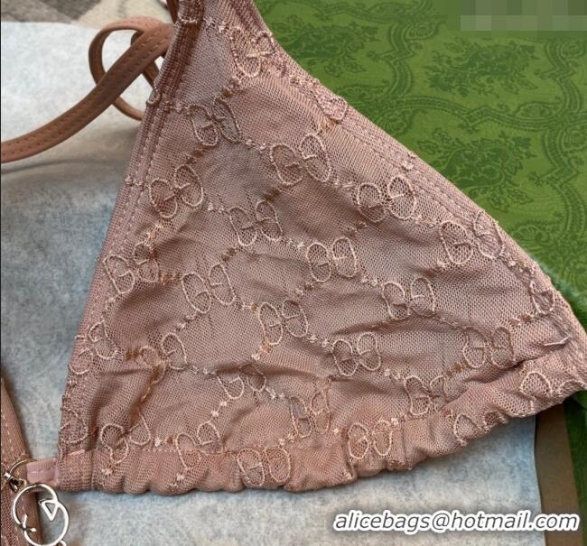 ​Unique Style Gucci GG Mesh Swimwear 0709 Nude Pink 2024