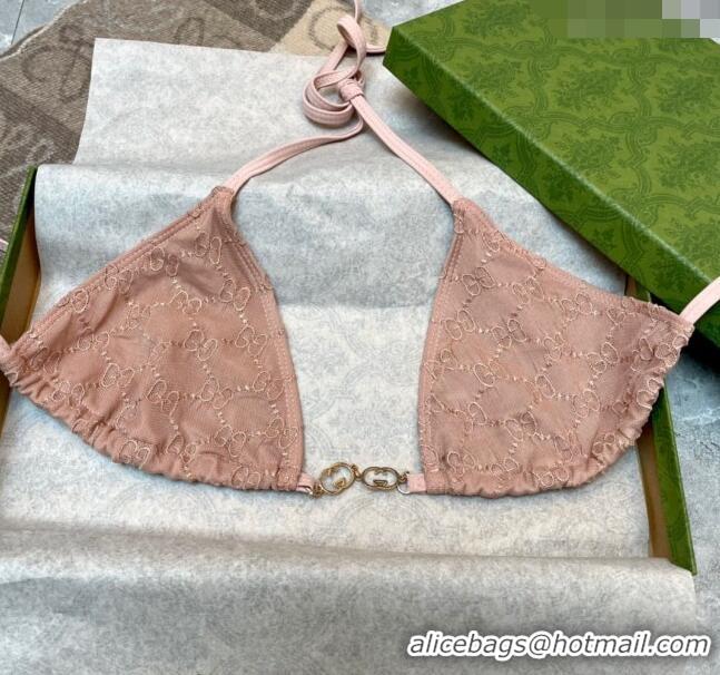 ​Unique Style Gucci GG Mesh Swimwear 0709 Nude Pink 2024