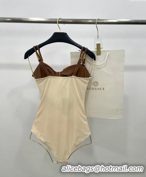 ​Top Quality Versace Swimwear with Metal-Charm Charm 0709 Light Beige 2024