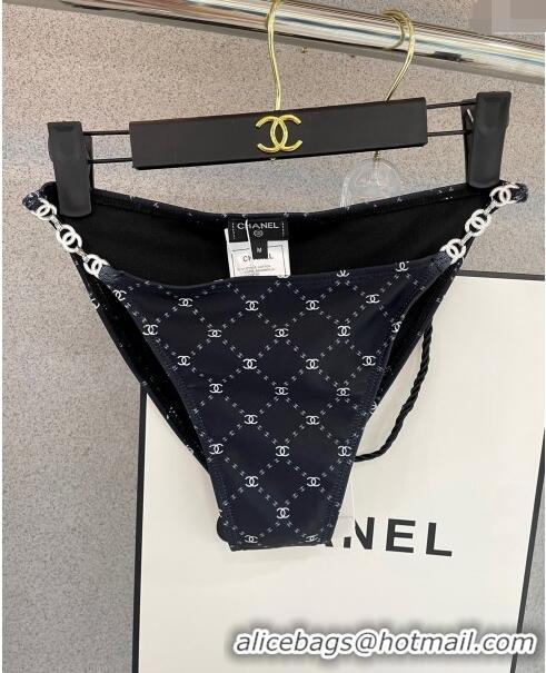 Top Quality Chanel Swimwear with Quilted CC with Chain 0729 Black 2024