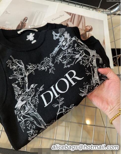 Buy Cheapest Dior Vest with embroidery 0729 Black 2024