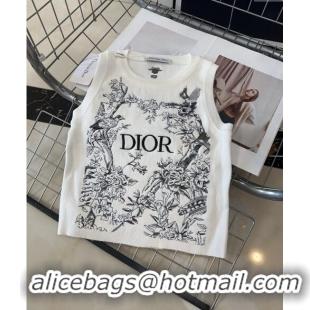 Luxurious Dior Vest with embroidery 0729 White 2024