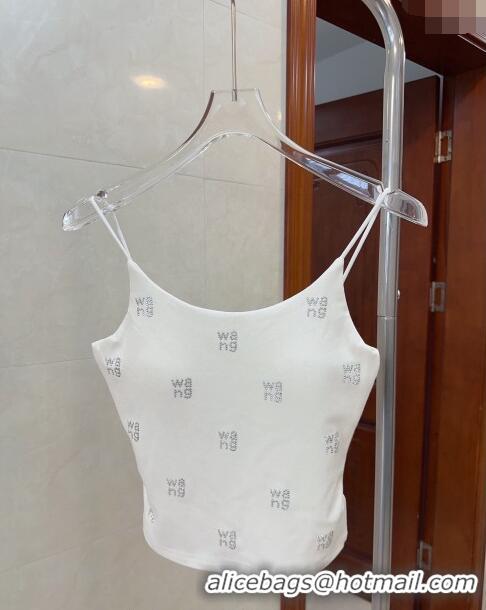 Luxury Discount Alexander Wang Strass Vest 0820 White 2024