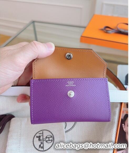 New Release Creation Hermes Bicolor Kelly Pocket 18 Pouch Belt H0069 Purple 2024