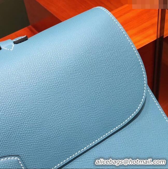 Market Sells Hermes Sac a Depeches 38 Briefcase in Epsom Leather H2101 Blue 2024 (Full Handmade)