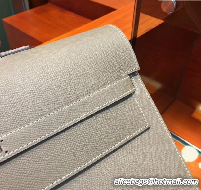 Market Sells Hermes Kelly 38 Briefcase in Epsom Leather H2101 Etoupe 2024 (Full Handmade)