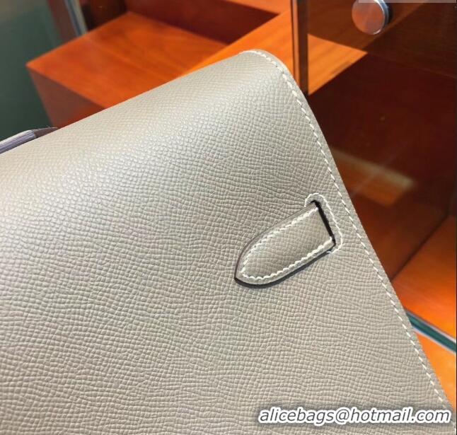 Market Sells Hermes Kelly 38 Briefcase in Epsom Leather H2101 Etoupe 2024 (Full Handmade)