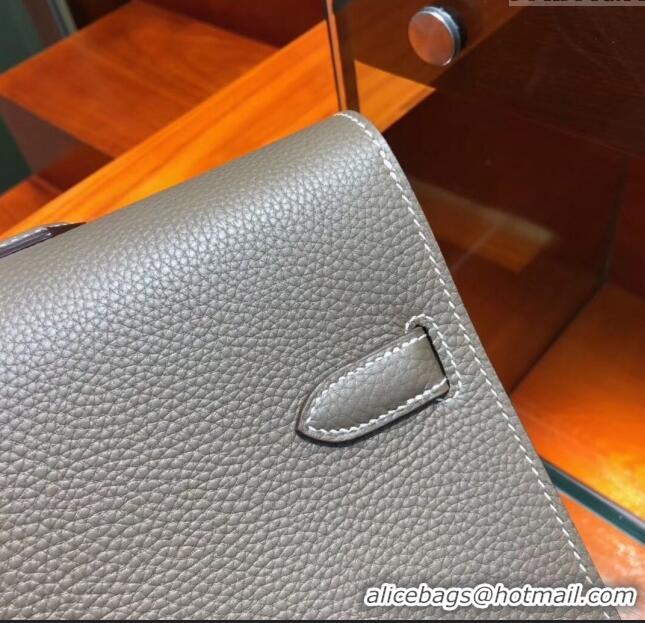 Buy Classic Hermes Kelly 38 Briefcase in Togo Leather H2101 Etoupe 2024 (Full Handmade)