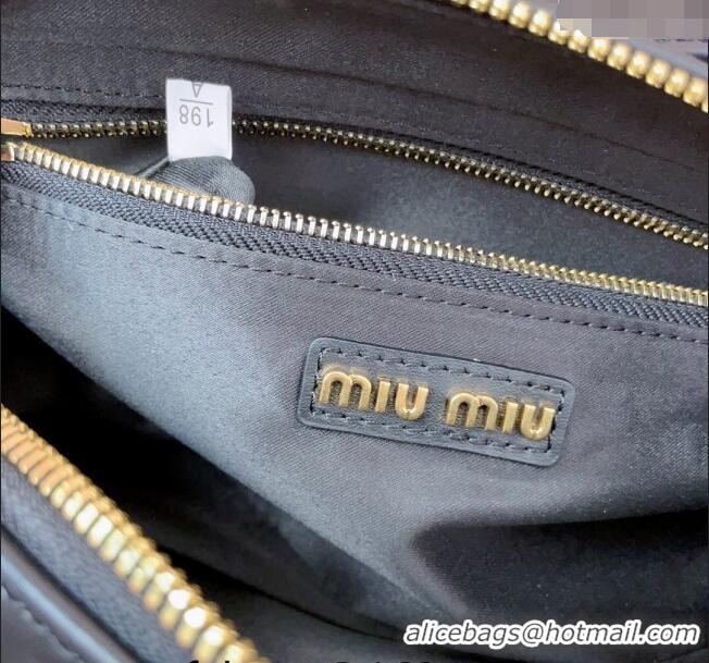 Famous Brand Miu Miu Calf Leather Shoulder Bag 5BC158 Black 2024