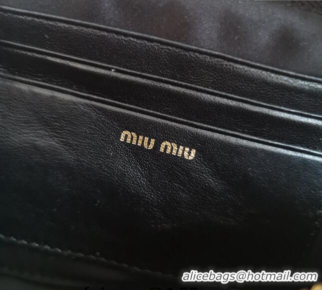 Good Taste Miu Miu Matelassé nappa leather mini-bag 5BP045 Black 2024