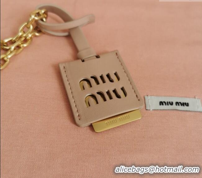 Popular Style Miu Miu Matelassé nappa leather mini-bag 5BP045 Rose Beige 2024