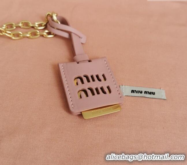 Top Quality Miu Miu Matelasse nappa leather mini-bag 5BP045 Light Pink 2024