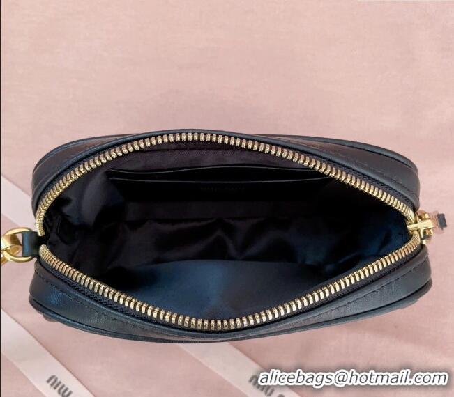 Traditional Specials Miu Miu Matelasse nappa leather pouch 5NE846 Black 2024