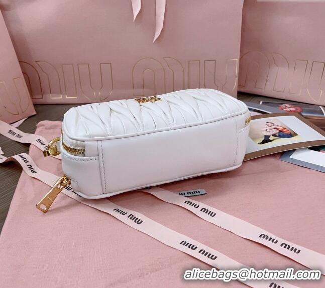 Trendy Design Miu Miu Matelasse nappa leather shoulder bag 5BH229 White 2024