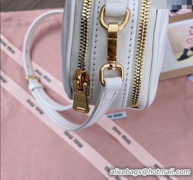 Trendy Design Miu Miu Matelasse nappa leather shoulder bag 5BH229 White 2024