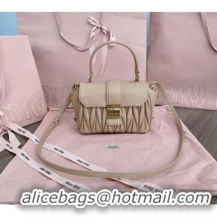 Grade Quality Miu Miu Matelassé nappa leather mini-bag 5BP83 Beige 20024