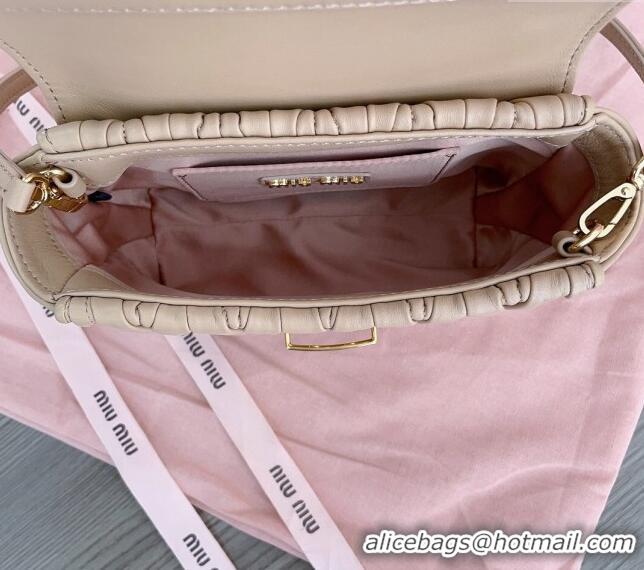 Grade Quality Miu Miu Matelassé nappa leather mini-bag 5BP83 Beige 20024