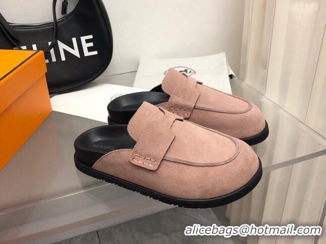 Top Design Hermes Go Mules in Suede with 