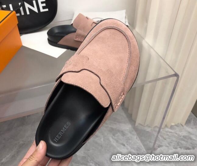 Top Design Hermes Go Mules in Suede with 