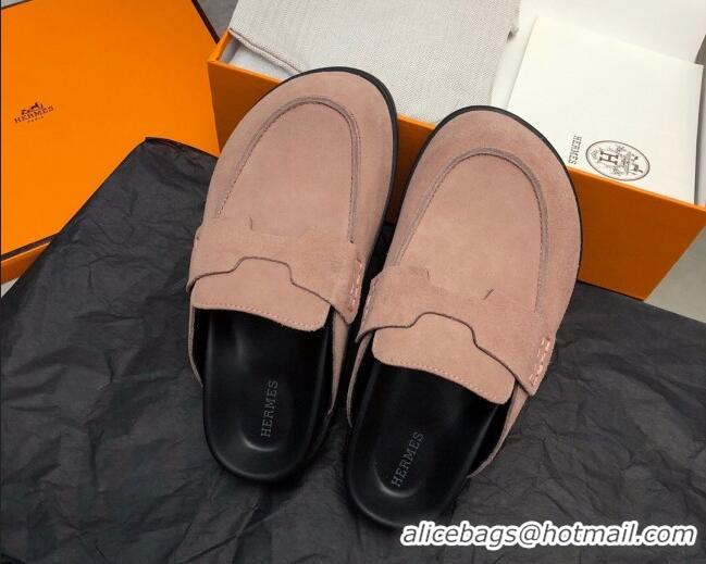 Top Design Hermes Go Mules in Suede with 