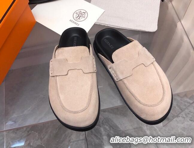 Purchase Hermes Go Mules in Suede with 