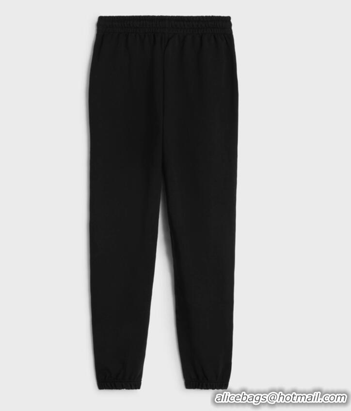 ​Well Crafted Celine Track Pants In Cotton Fleece CE1457 Black/White