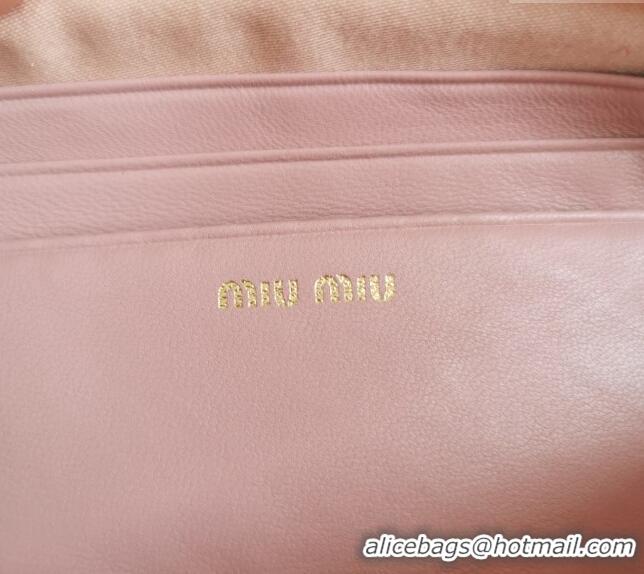 Buy Discount Miu Miu Matelassé nappa leather mini-bag 5BP045 Pink 2024