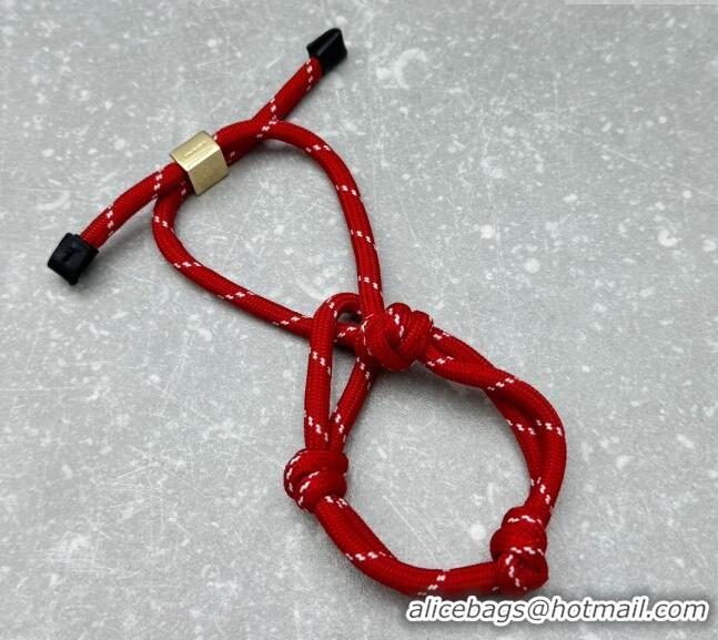 Buy Fashionable Miu Miu Cord and nylon bracelet M001 Red 2024