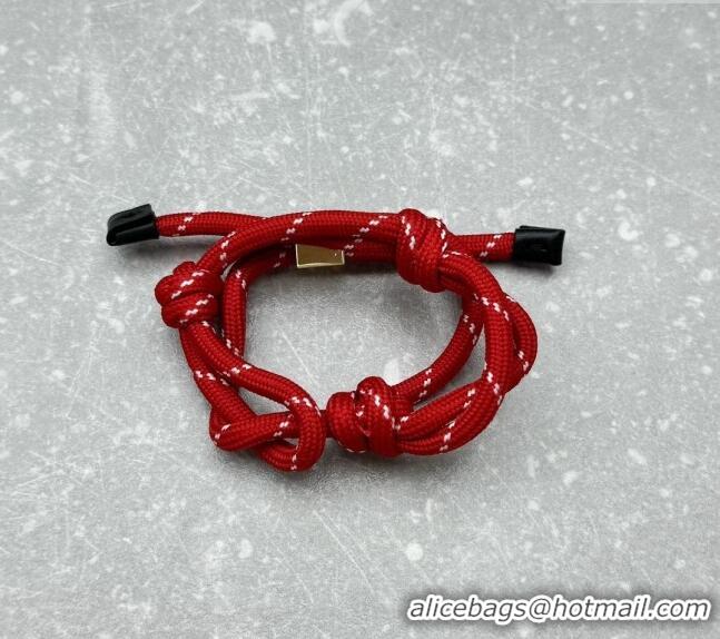 Buy Fashionable Miu Miu Cord and nylon bracelet M001 Red 2024