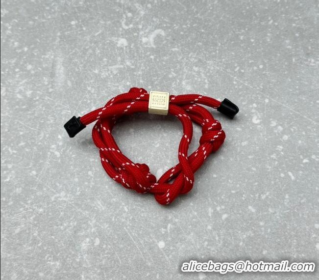 Buy Fashionable Miu Miu Cord and nylon bracelet M001 Red 2024