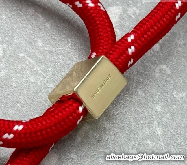 Buy Fashionable Miu Miu Cord and nylon bracelet M001 Red 2024