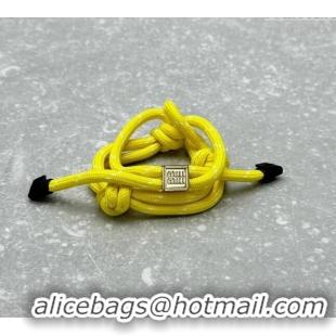 Market Sells Miu Miu Cord and nylon bracelet M001Yellow 2024