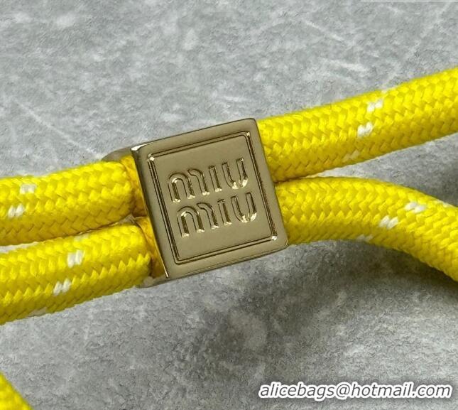 Market Sells Miu Miu Cord and nylon bracelet M001Yellow 2024