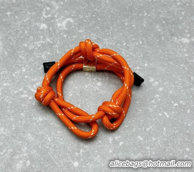 Top Grade Miu Miu Cord and nylon bracelet M001 Orange 2024 