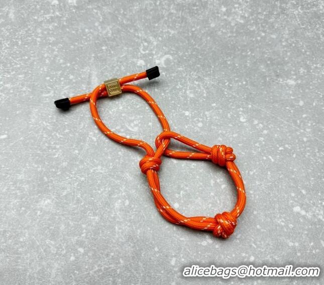 Top Grade Miu Miu Cord and nylon bracelet M001 Orange 2024 