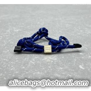 Buy Cheap Miu Miu Cord and nylon bracelet M001 Royal Blue 2024