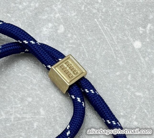 Buy Cheap Miu Miu Cord and nylon bracelet M001 Royal Blue 2024