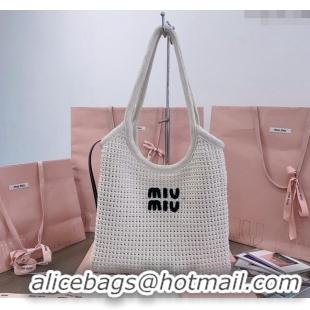 Particularly Recommended Miu Miu Knit tote bag 5BG231 2024