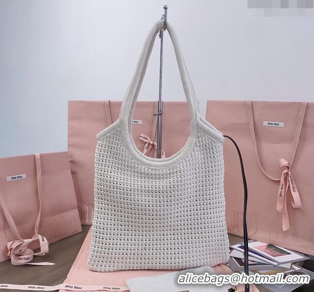 Particularly Recommended Miu Miu Knit tote bag 5BG231 2024