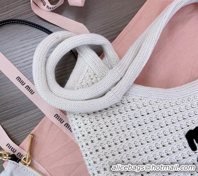 Particularly Recommended Miu Miu Knit tote bag 5BG231 2024