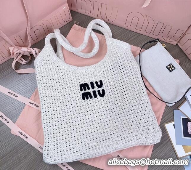 Particularly Recommended Miu Miu Knit tote bag 5BG231 2024