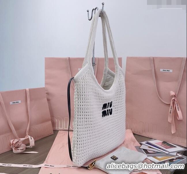 Particularly Recommended Miu Miu Knit tote bag 5BG231 2024