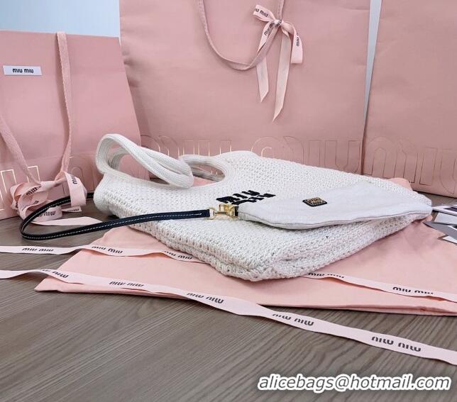 Particularly Recommended Miu Miu Knit tote bag 5BG231 2024