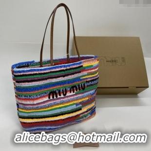 Most Popular Miu Miu Crochet Tote Bag M71602 Multiclor 2024