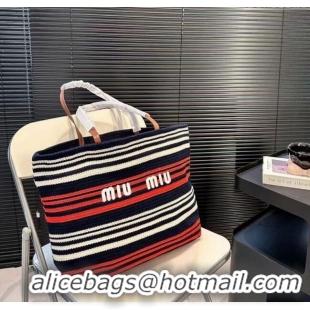 Reasonable Price Miu Miu Crochet fabric tote bag 0729 Multicolor 2024